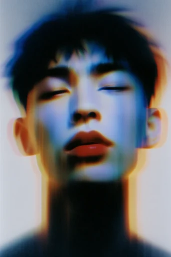 Spectral Glitch Aura style reference image — chromatic aberration
