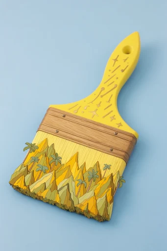 Surreal Citron Maximalism style reference image — vibrant yellow palette