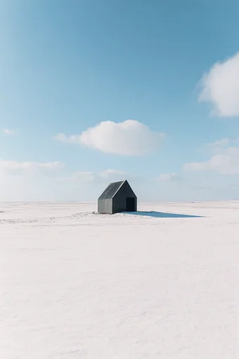 Stark Minimalist Horizon style reference image — sharp horizon line
