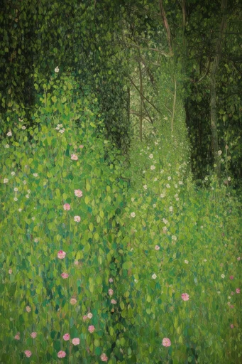 Verdant Mythic Tapestry style reference image — whimsical folk art influence