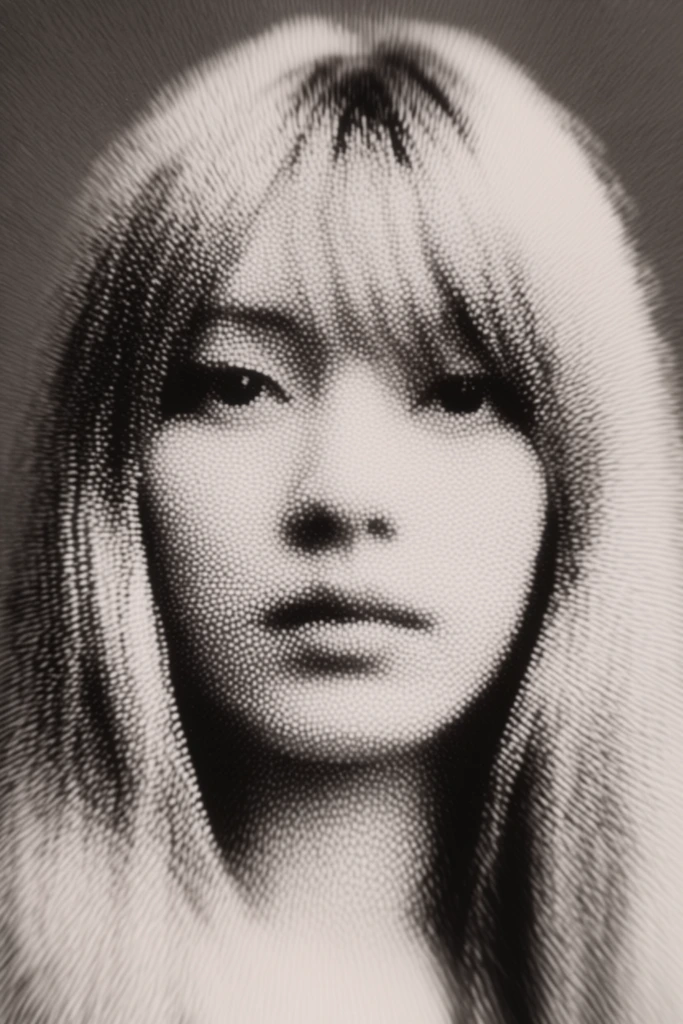 Textured Monochrome Noir style AI image example 1