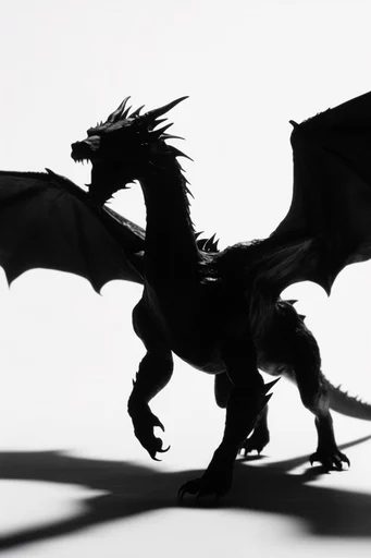 Monochromatic Sculptural Noir style reference image — cool desaturated palette