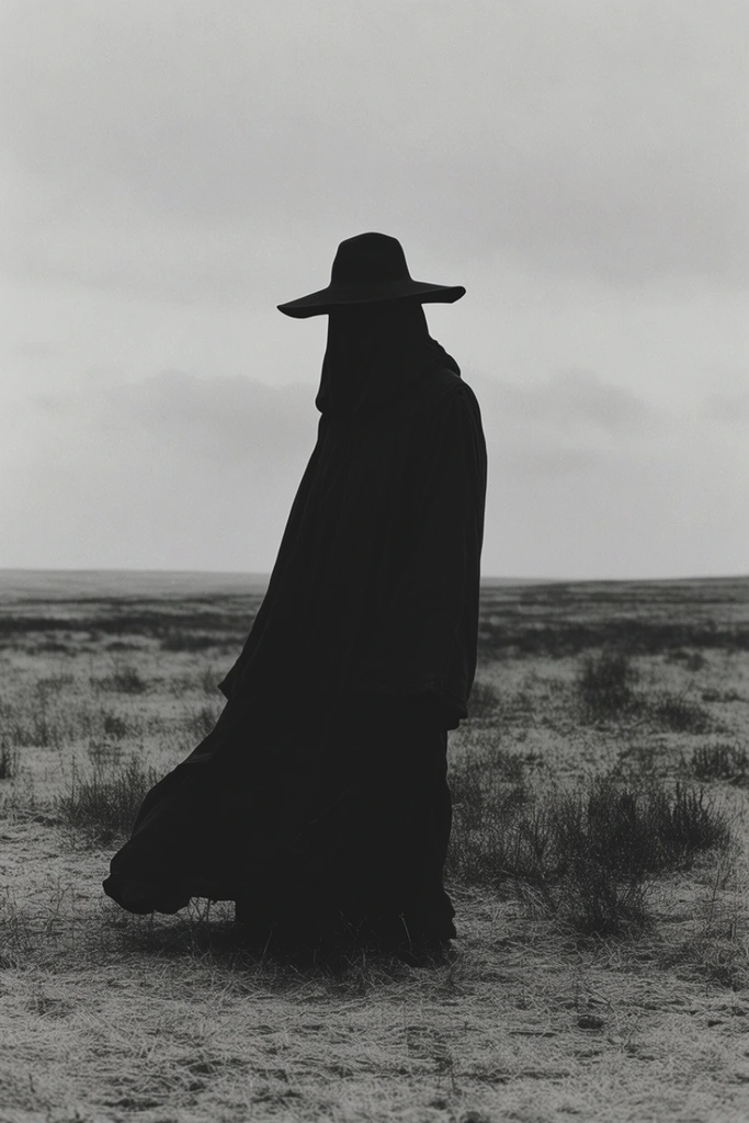 Cinematic Monochrome Minimalism style AI image example 2