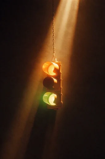 Cinematic Nocturnal Chiaroscuro style reference image — volumetric lighting