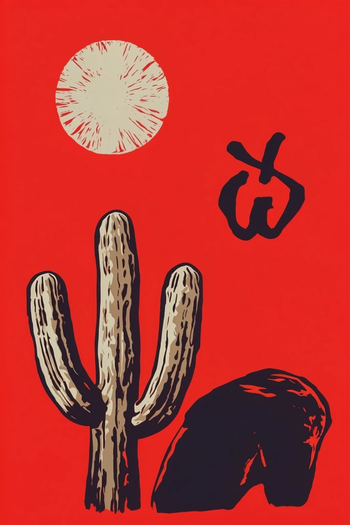 Bold Graphic Printcraft style AI image example 2