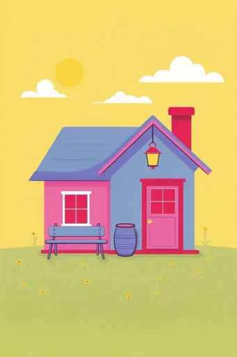 Playful Retro Pop style AI image example 4