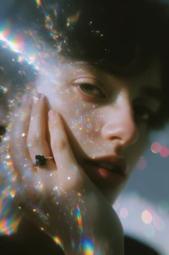 Ethereal Prismatic Nostalgia style reference image — soft-focus haze