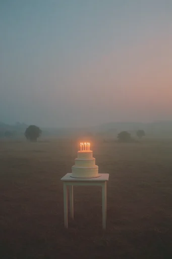 Misty Nocturnal Surrealism style reference image — minimalist composition