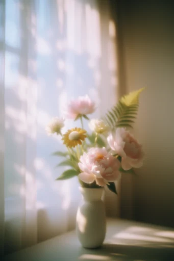 Nostalgic Golden Haze style reference image — ethereal lens flare