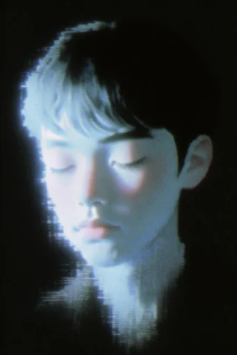 Spectral Analog Glitch style reference image — analog video degradation