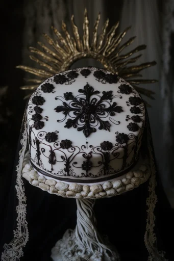 Sacred Gothic Opulence style reference image — sacred mystery