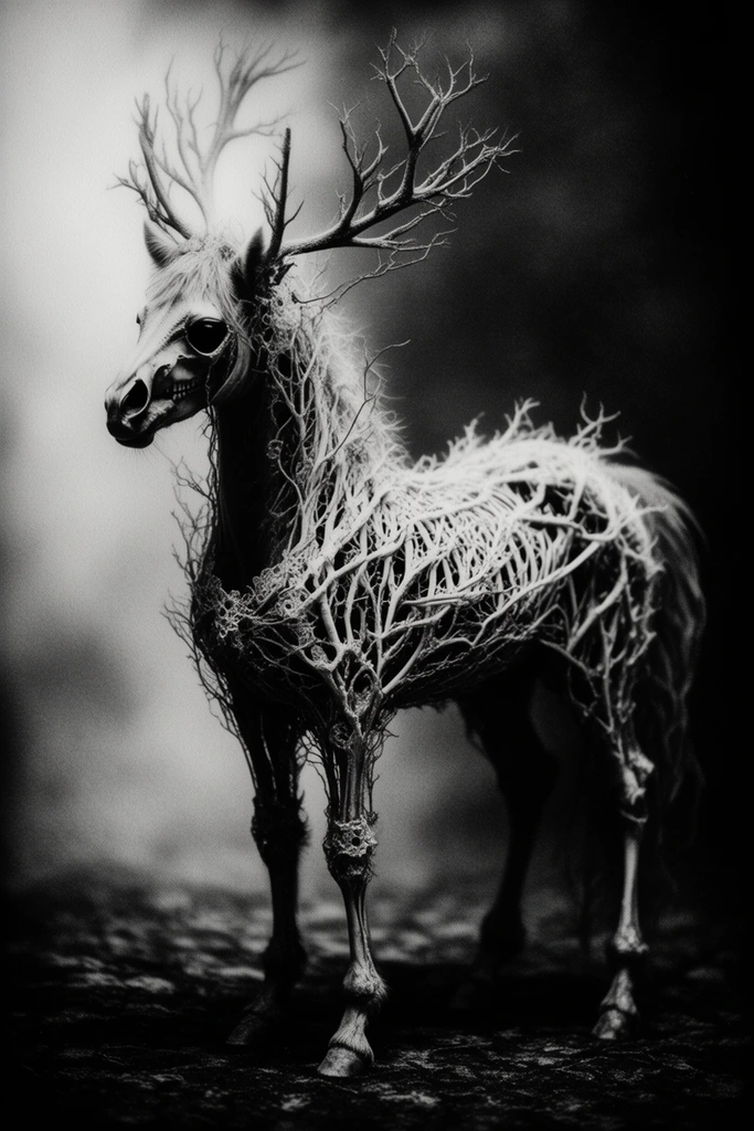 Ethereal Gothic Noir style AI image example 3