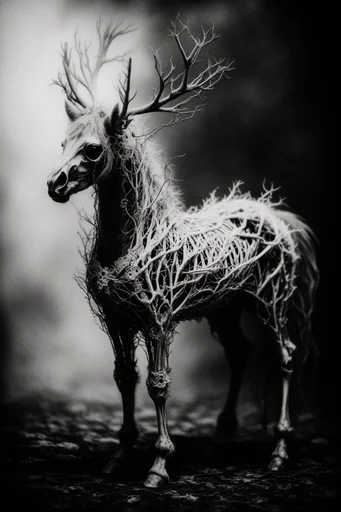 Ethereal Gothic Noir style AI image example 3