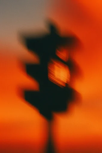 Luminous Kinetic Abstraction style reference image — long exposure motion blur