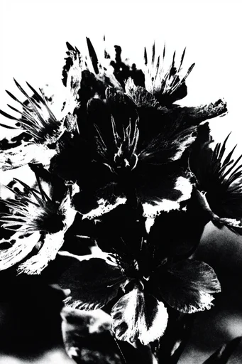 Raw Post-Punk Minimalism style reference image — distressed ink