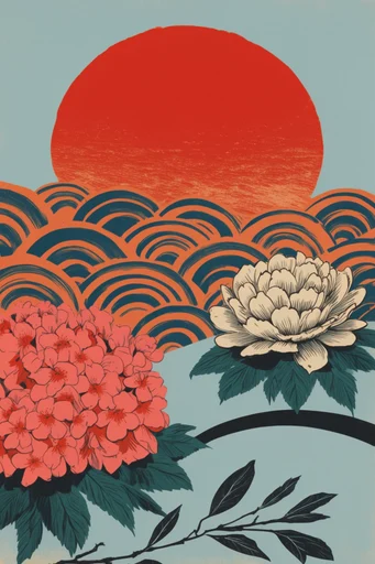 Modern Retro Printmaker style reference image — bold graphic illustration