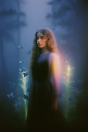 Misty Nocturnal Surrealism style reference image — twilight gradients