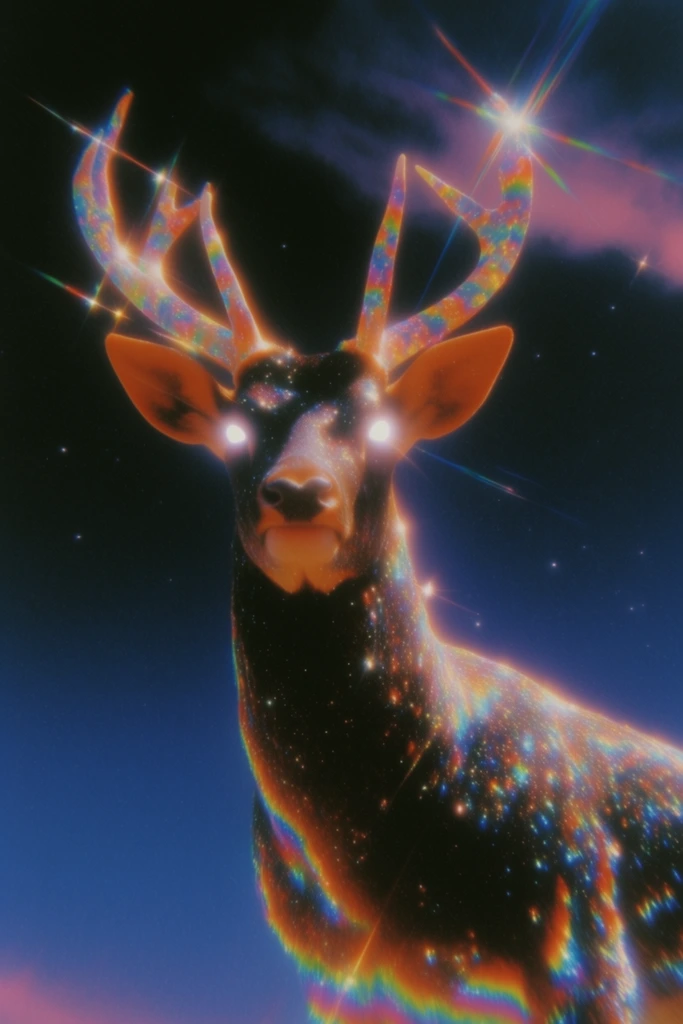 Retro Cosmic Airbrush style AI image example 3