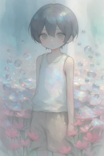 Ethereal Pastel Sketchbook style reference image — textured paper