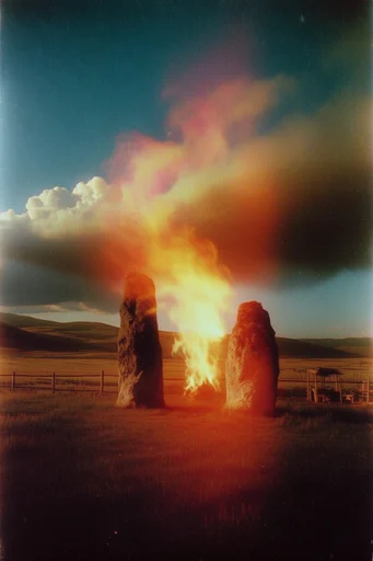 Analog Mythic Glow style AI image example 2