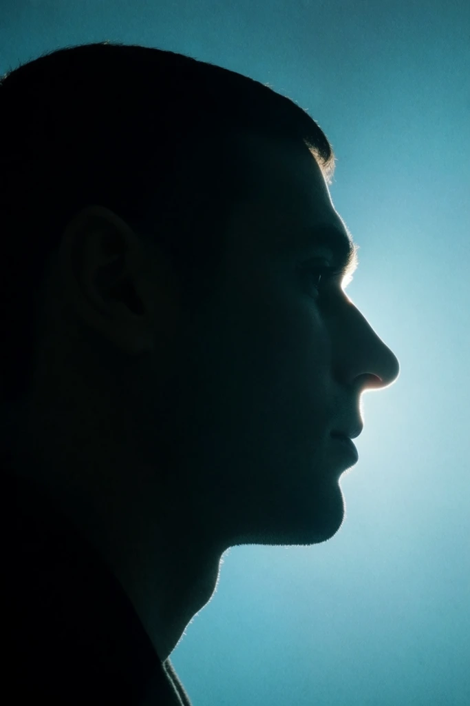Cinematic Neon Silhouette style AI image example 2
