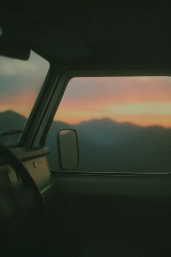 Cinematic Analog Liminality style reference image — analog film grain