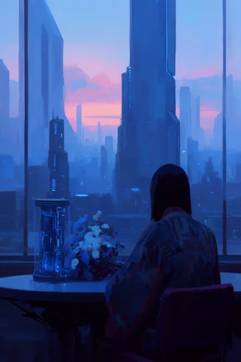 Monolithic Cyber-Brutalist Horizon style reference image — retro-futuristic cyberpunk architecture