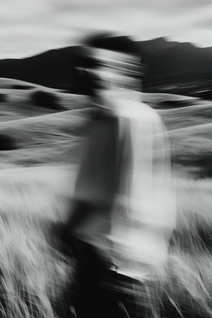 Ethereal Monochrome Motion style AI image example 2