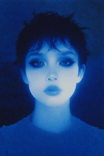 Luminous Cobalt Nocturne style reference image — high-contrast shadowplay