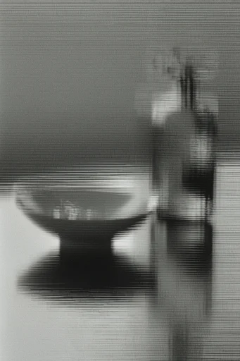 Monochrome Analog Glitch style reference image — analog glitch