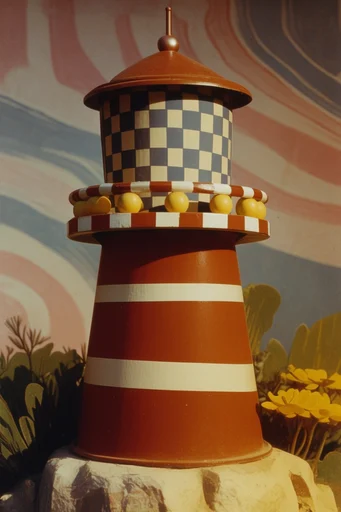 Analog Surrealist Nostalgia style reference image — warm muted tones