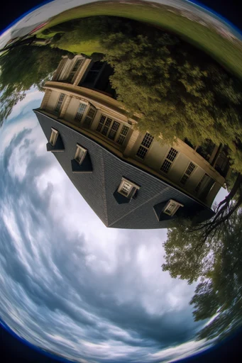 Dynamic Fisheye Streetwear style AI image example 4
