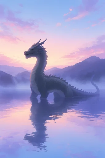 Ethereal Pastel Anime style reference image — cumulus clouds
