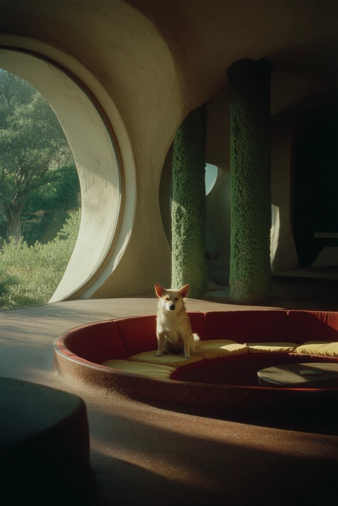 Solar Retro-Organic Modernism style AI image example 3