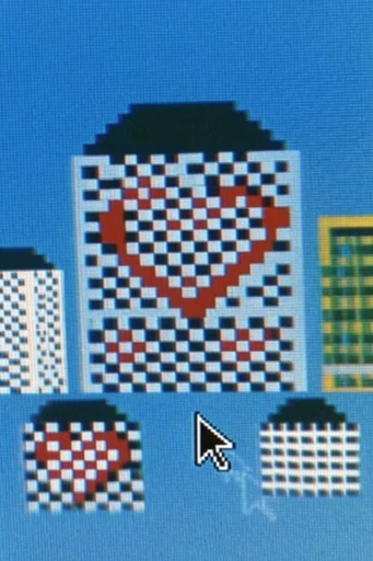 Lofi CRT Surrealism style reference image — 8-bit pixel art
