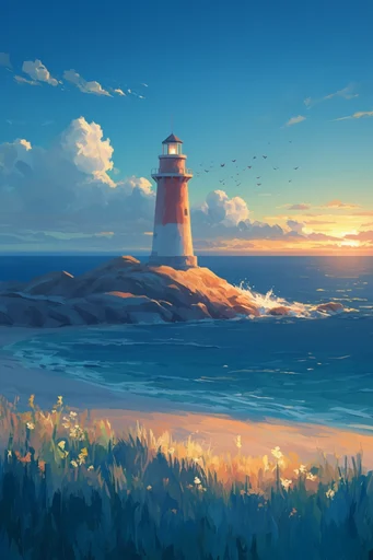 Vibrant Painterly Horizons style reference image — atmospheric landscape