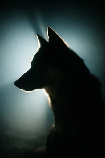 Cinematic Chiaroscuro Noir style reference image — warm amber rim light