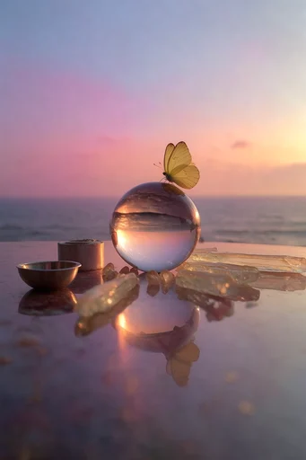 Ethereal Twilight Surrealism style reference image — pastel twilight gradient