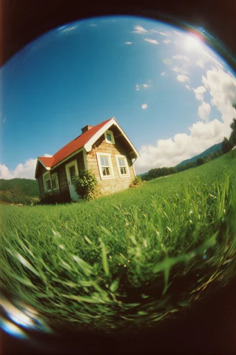 Vintage Fisheye Nostalgia style AI image example 2