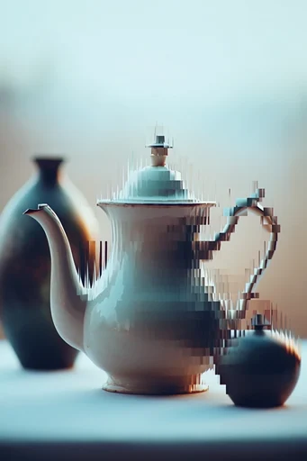 Prismatic Digital Fragmentation style reference image — pixel sorting