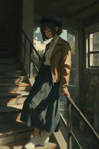 Melancholic Academic Realism style reference image — painterly textures