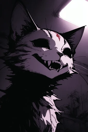 Cyber-Gothic Noir Manga style reference image — moody atmospheric composition