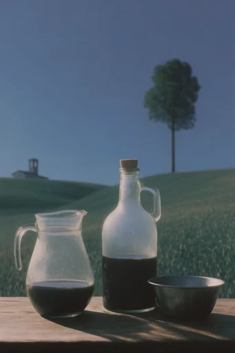 Liminal Surrealist Pastoral style reference image — liminal space