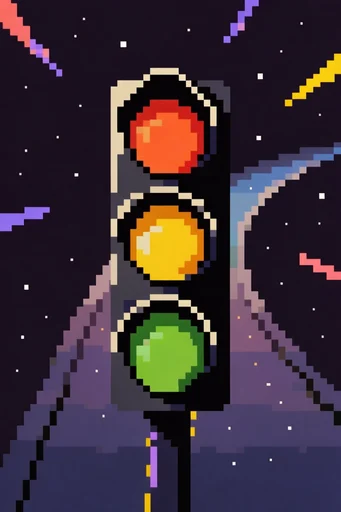Nostalgic Cosmic Pixelism style reference image — 8-bit retro gaming