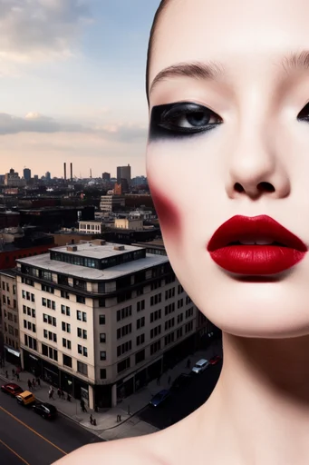 Clinical Avant-Garde Pop style reference image — high-contrast studio portrait