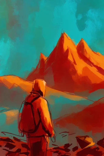 Bold Expressive Illustration style reference image — stylized digital illustration