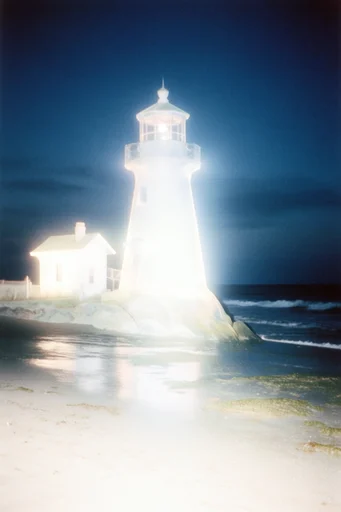 Spectral Nocturnal Glow style reference image — lo-fi film grain