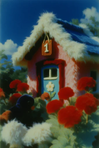 Tactile Retro Surrealism style reference image — dramatic chiaroscuro