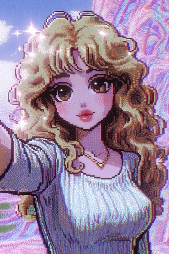 Analog Glitch Fantasy style reference image — pixel art