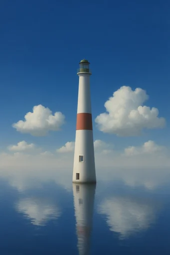 Surreal Infinite Horizon style reference image — symmetrical composition